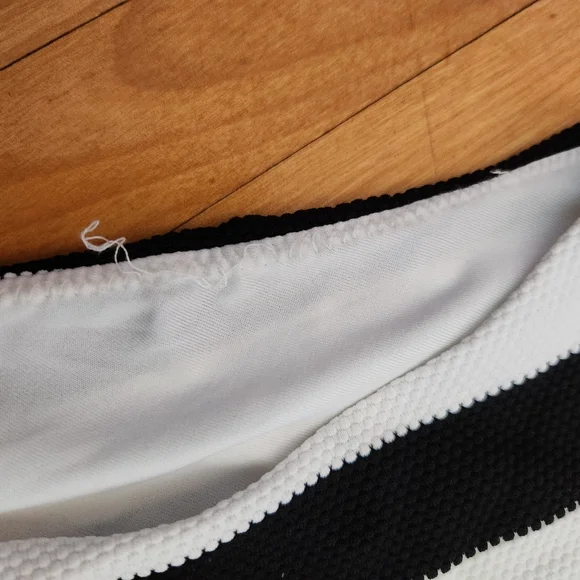 Zara X Barbie The Movie Black and White Chevron Bathing Suit - Picture 6 of 6